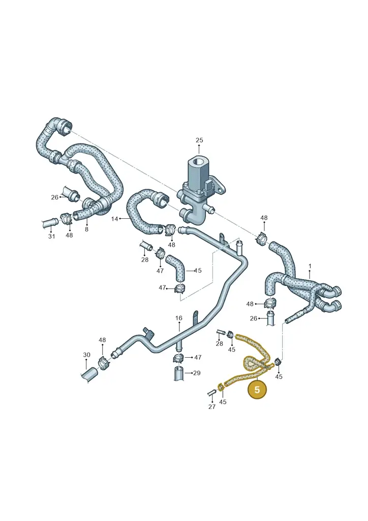 3C0122447AN — Skoda Superb (2013-2015) diagram 460121360, position 5