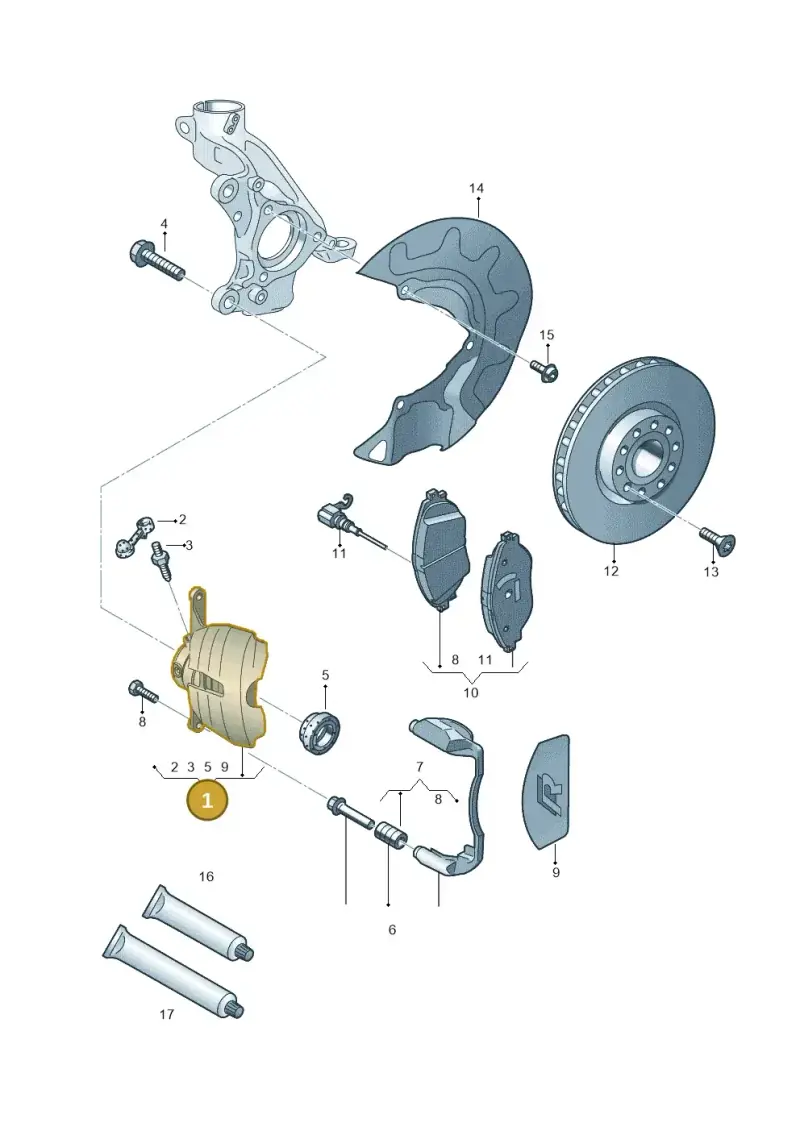 3C0615124 — Skoda Kodiaq (2018-2022) diagram 746615420, position 1