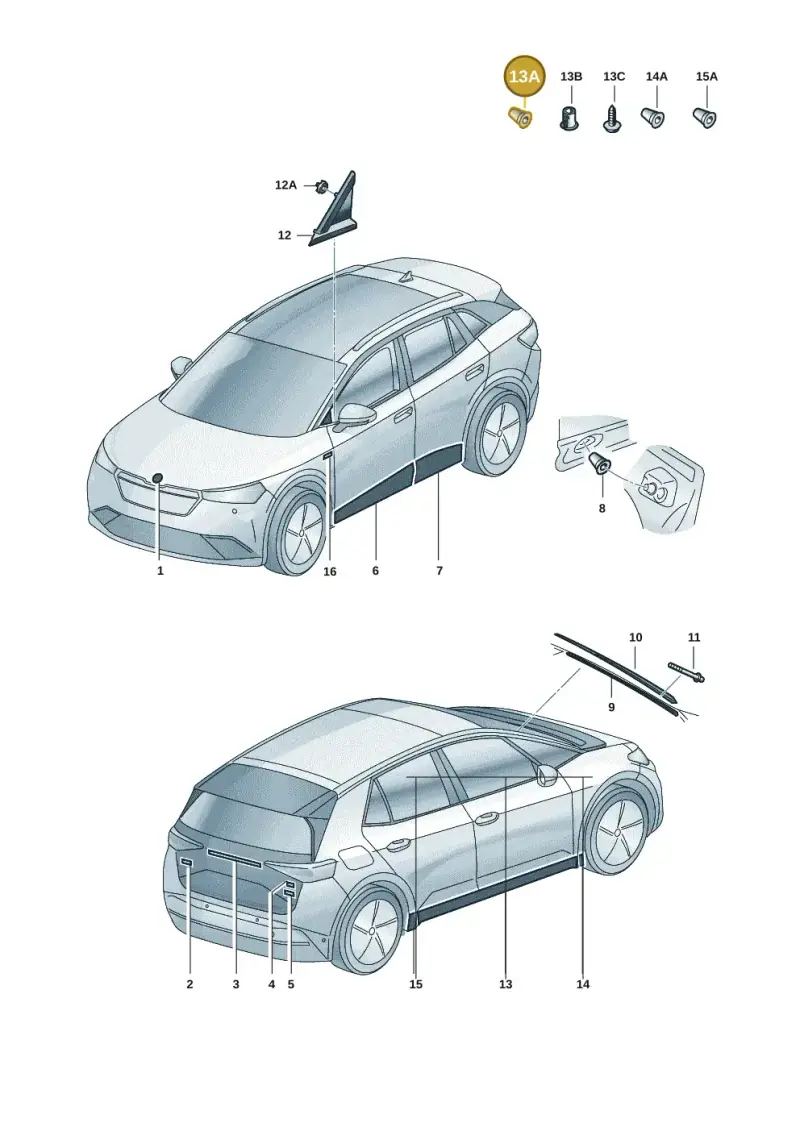 3C0853586 — Skoda Enyaq (2020-) diagram 50a853000, position 13A