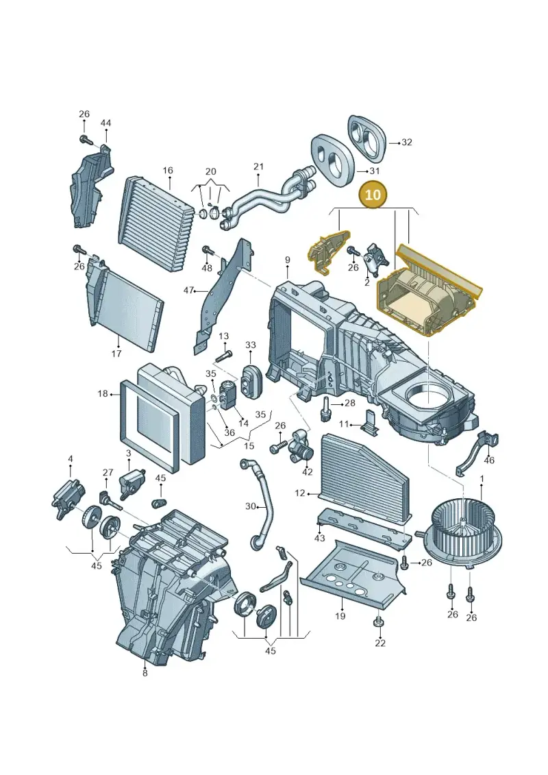 3C0898304B — Skoda Yeti (2013-2017) diagram 649820110, position 10
