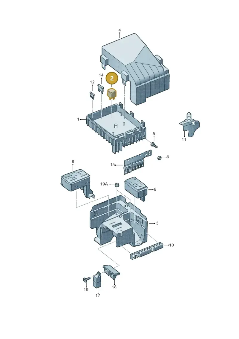 3C0971249 — Skoda Yeti (2013-2017) diagram 666937200, position 2
