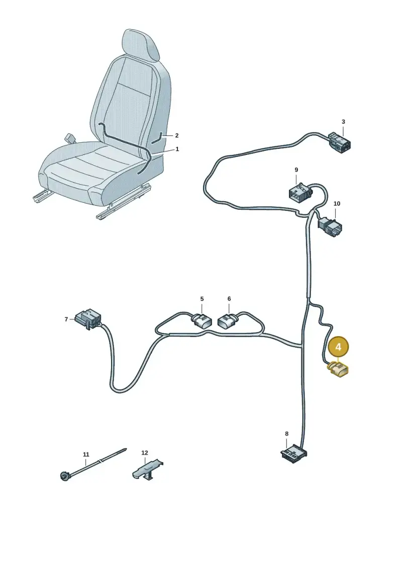 3C0973332B — Skoda Fabia (2021-) diagram 5h0972027, position 4