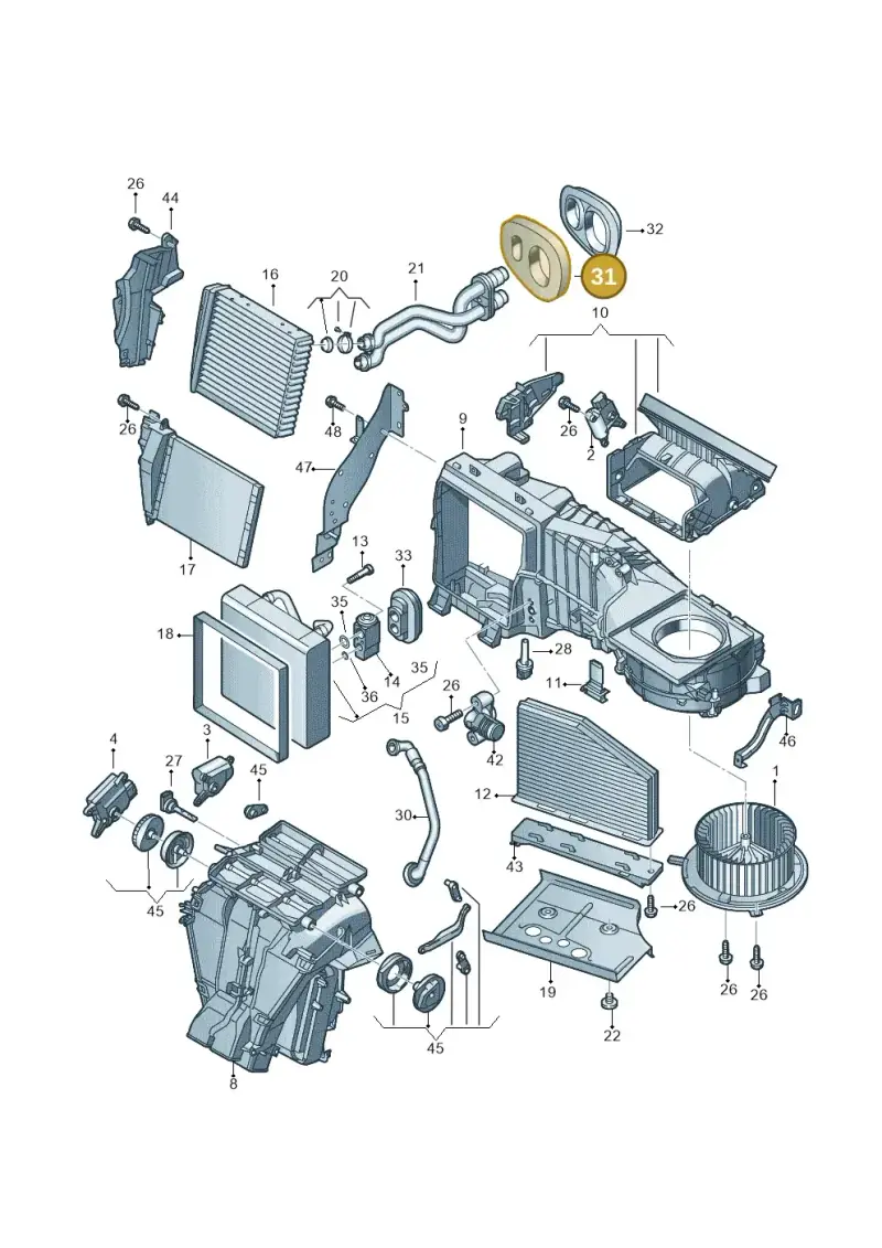 3C1820061 — Skoda Yeti (2013-2017) diagram 649820110, position 31