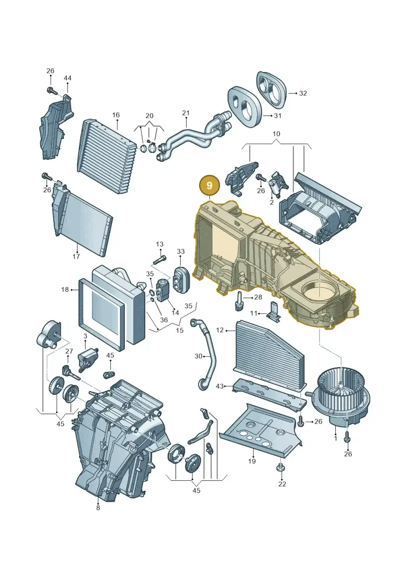 3C1898063 — Skoda Yeti (2009-2013) diagram 409820100, position 9