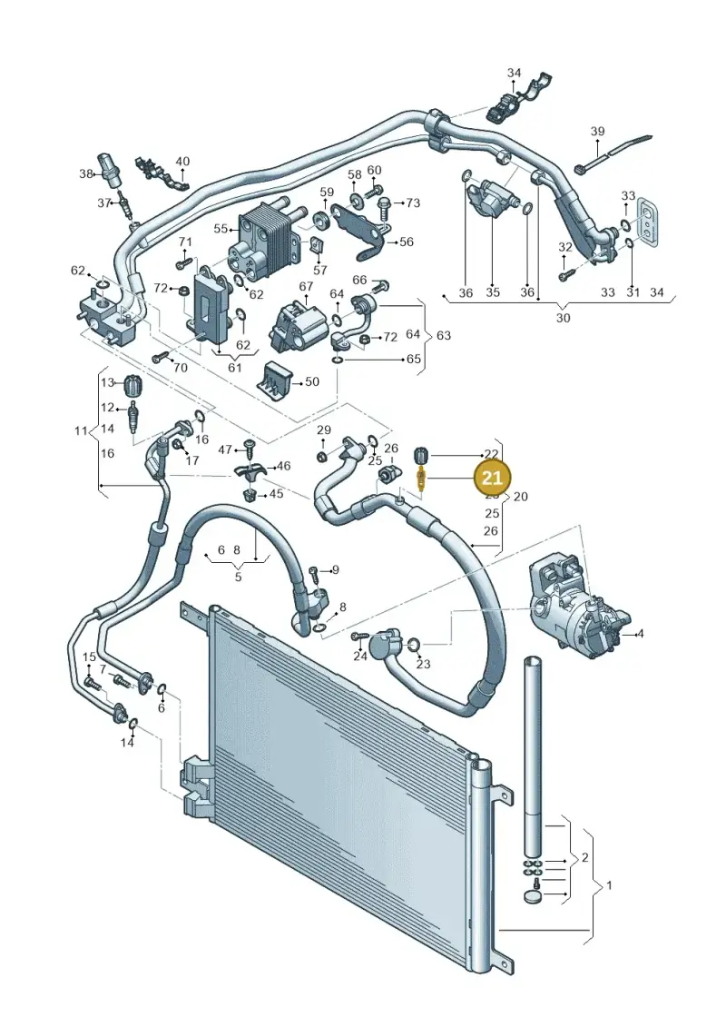 3D0820855A — Skoda Kodiaq (2024-) diagram 596260702, position 21