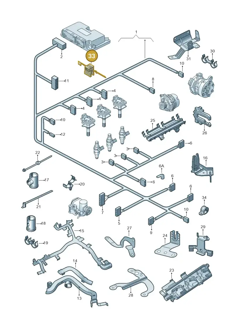 3D0971838E — Skoda Rapid (2012-2022) diagram 225971030, position 33