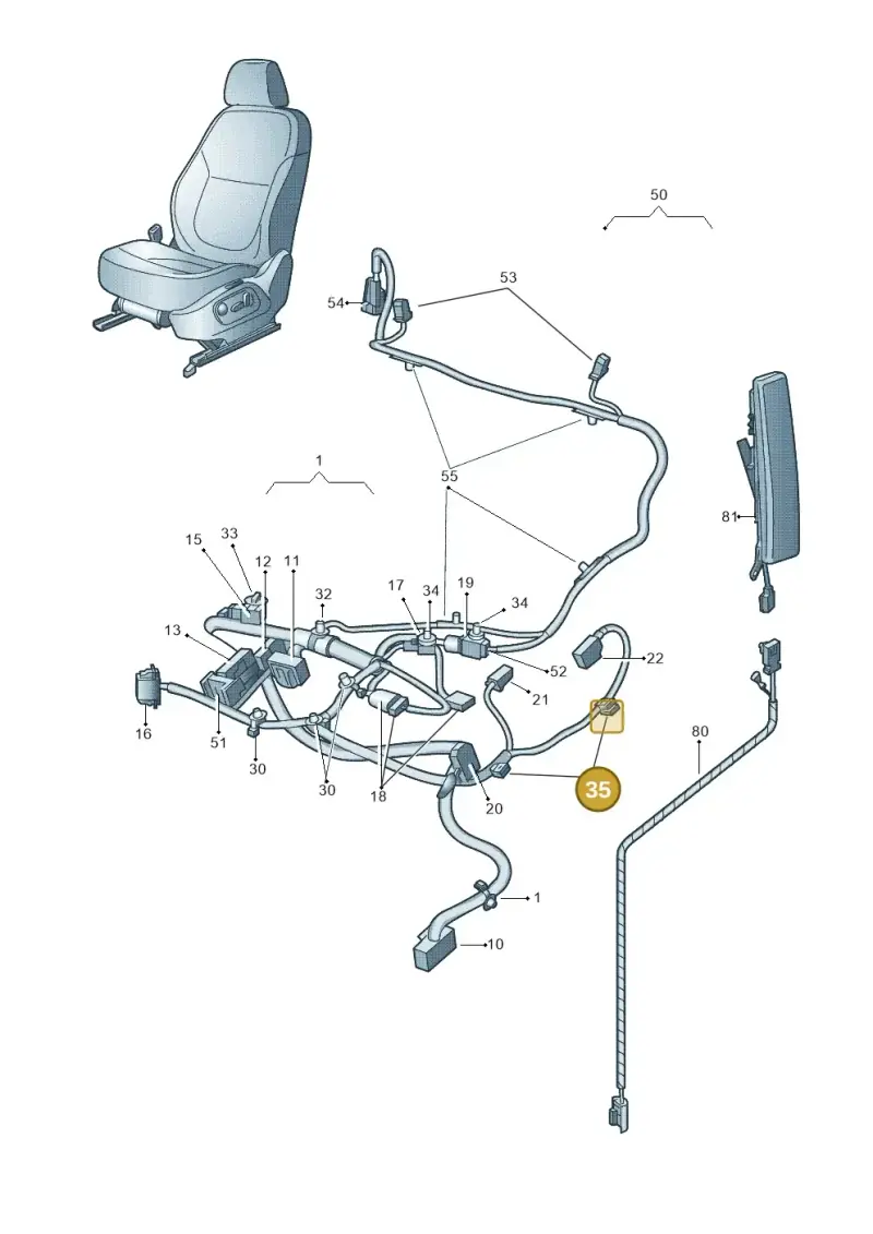 3D0971838E — Skoda Yeti (2013-2017) diagram 666972260, position 35