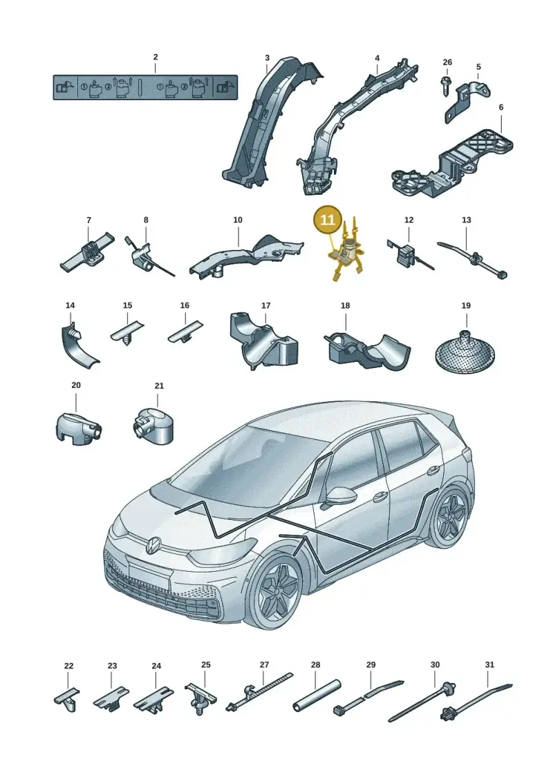 3D0971838F — Skoda Enyaq (2020-) diagram 10a972001, position 11