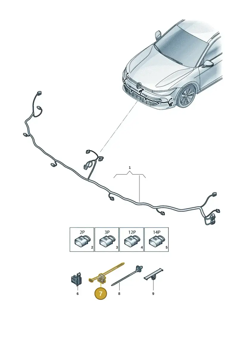 3D0971838M — Skoda Superb Combi (2023-) diagram 3j0971000, position 7