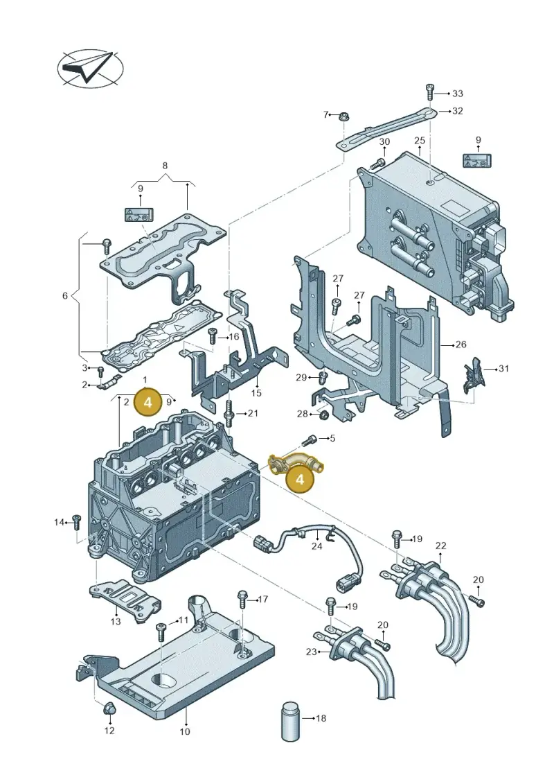 3G0121131 — Skoda Octavia (2019-2024) diagram 793907800, position 4