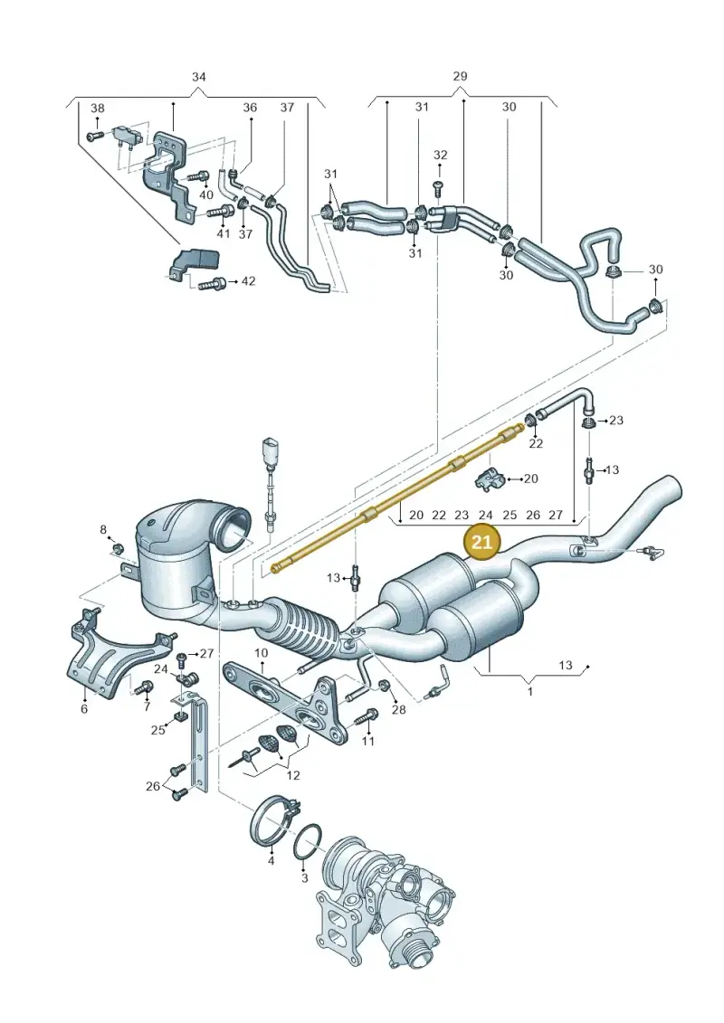 3G0131553C — Skoda Kodiaq (2016-2024) diagram 804253027, position 21