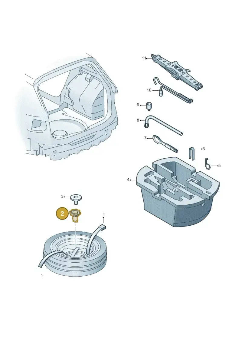 3G0803899B — Skoda Kodiaq (2018-2022) diagram 434012010, position 2