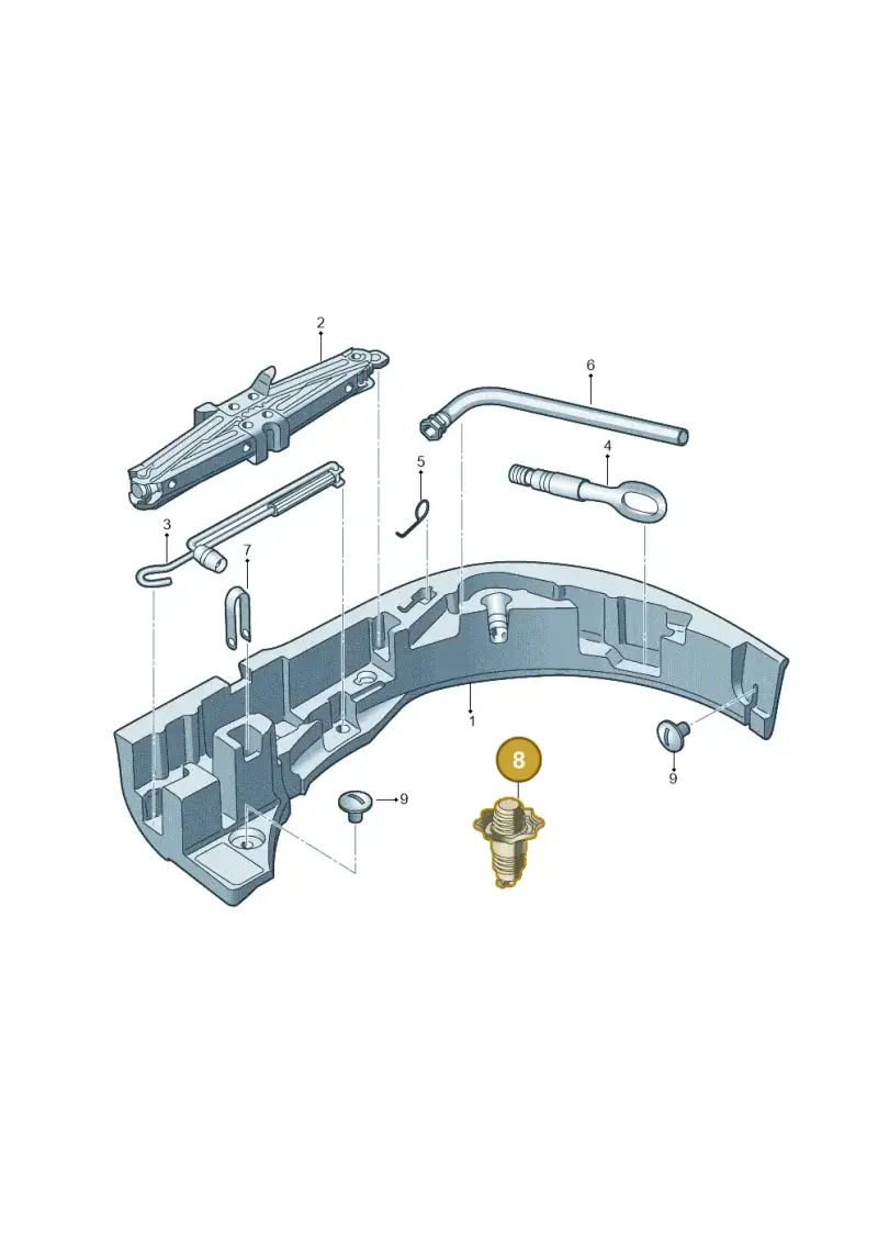 3G0803899B — Skoda Karoq (2017-2022) diagram 754011000, position 8