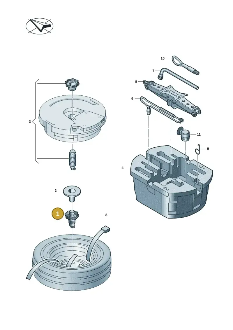 3G0803899B — Skoda Kodiaq (2024-) diagram 57h012000, position 1