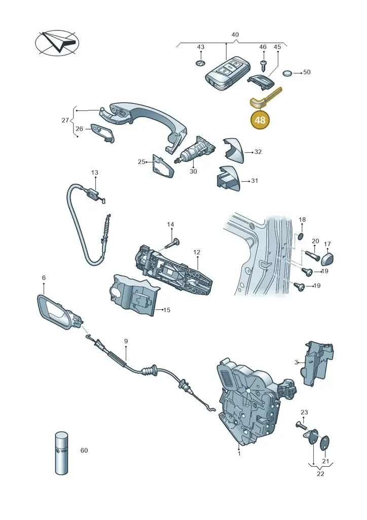 3G0937048AIS — Skoda Fabia (2021-) diagram 851837000, position 48