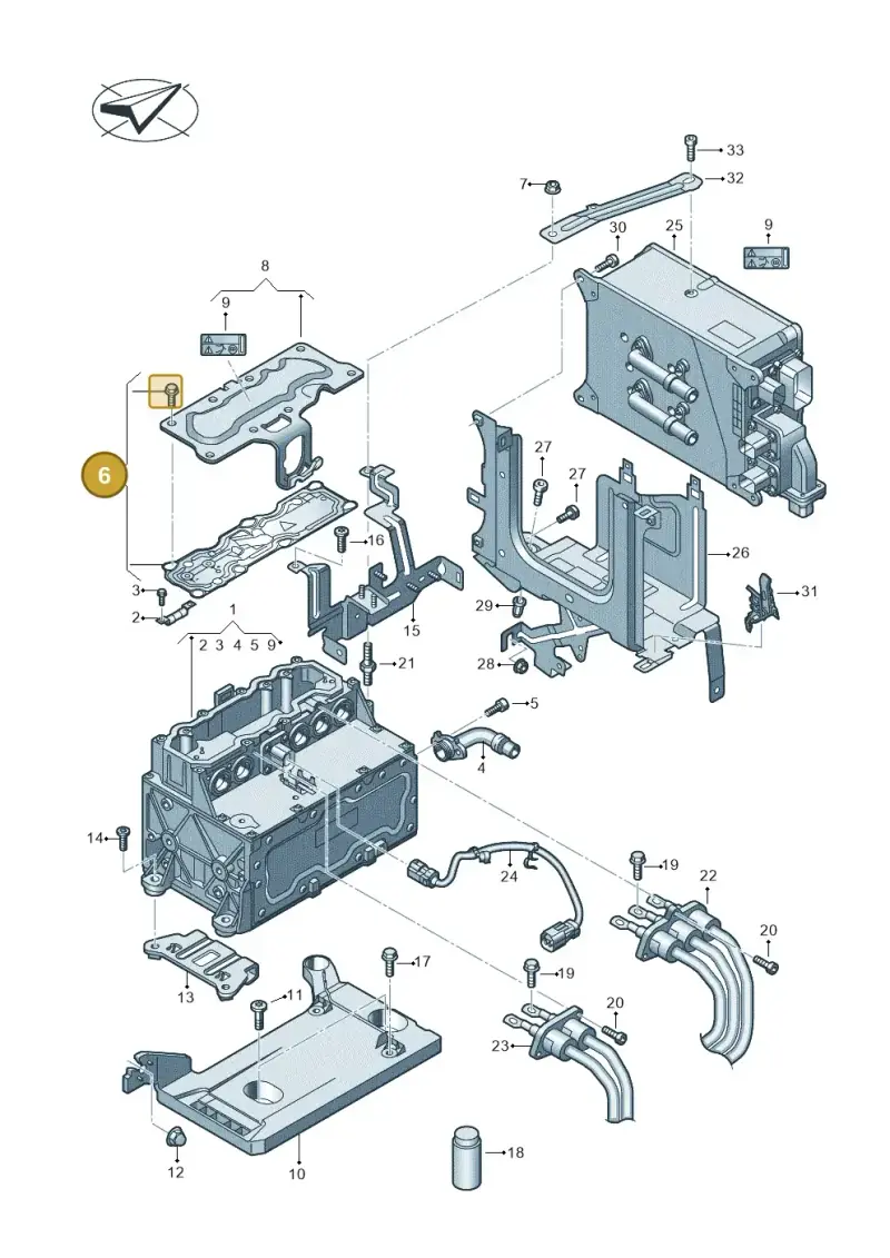 3G0998152B — Skoda Octavia (2019-2024) diagram 793907800, position 6