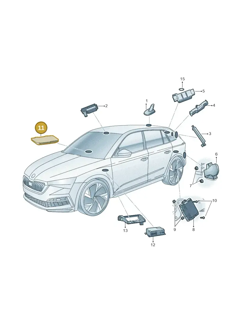 3G9035534 — Skoda Fabia (2021-) diagram 584035040, position 11