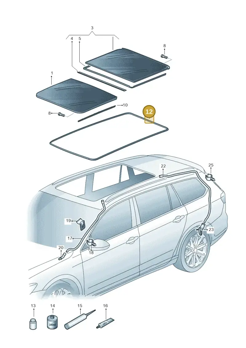 3G9877459 — Skoda Karoq (2017-2022) diagram 793877100, position 12