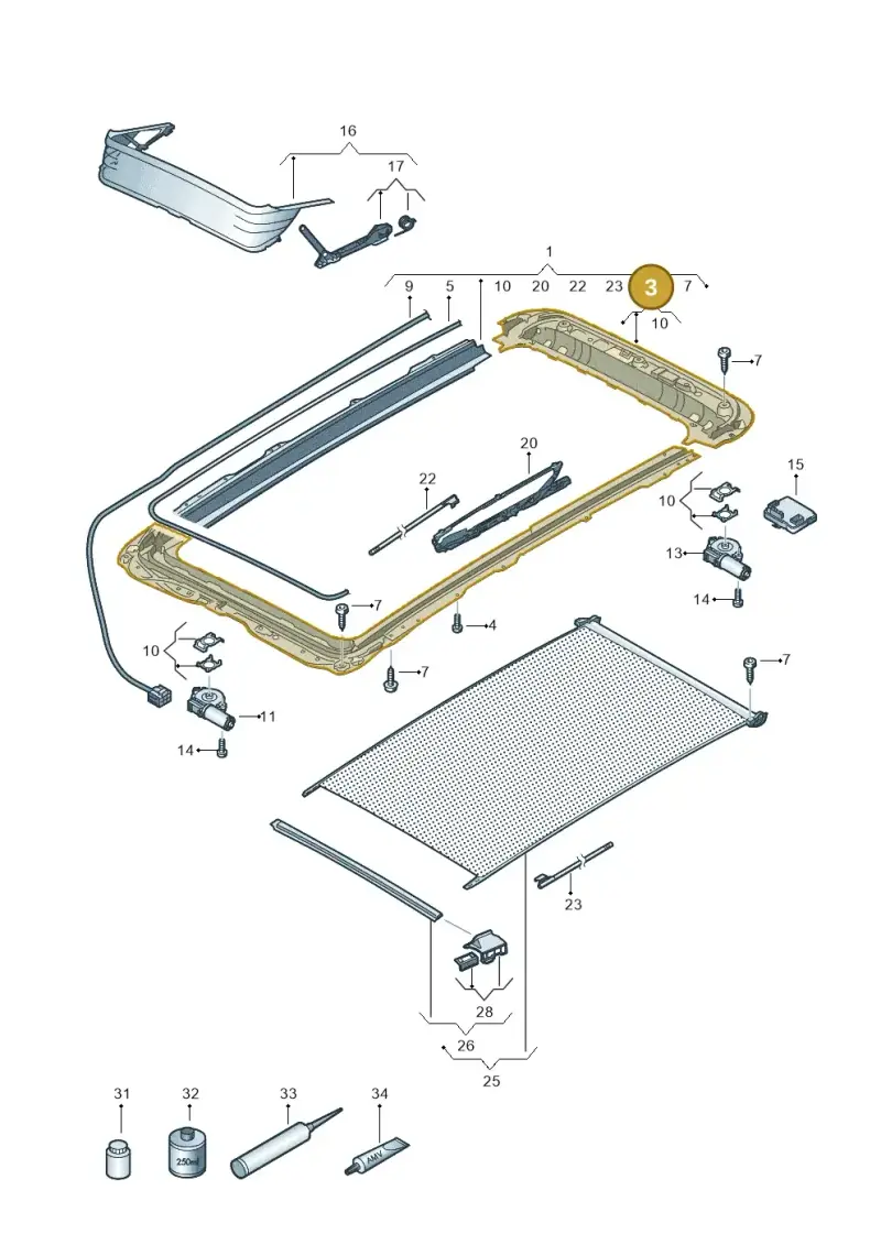 3G9898259A — Skoda Octavia (2019-2024) diagram 793877200, position 3
