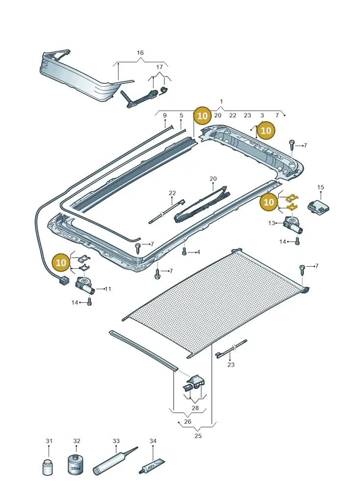 3G9898804 — Skoda Octavia (2019-2024) diagram 793877200, position 10