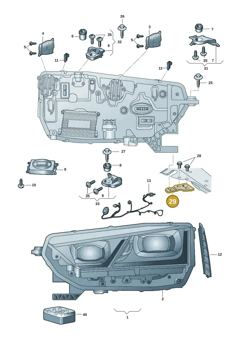 3J0804594 — Skoda Octavia (2019-2024) diagram 585941005, position 29