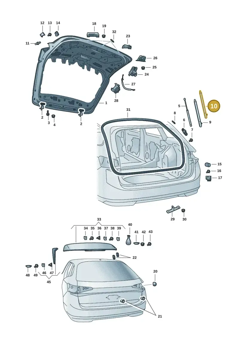 3J0827552 — Skoda Superb Combi (2023-) diagram 3p0827010, position 10