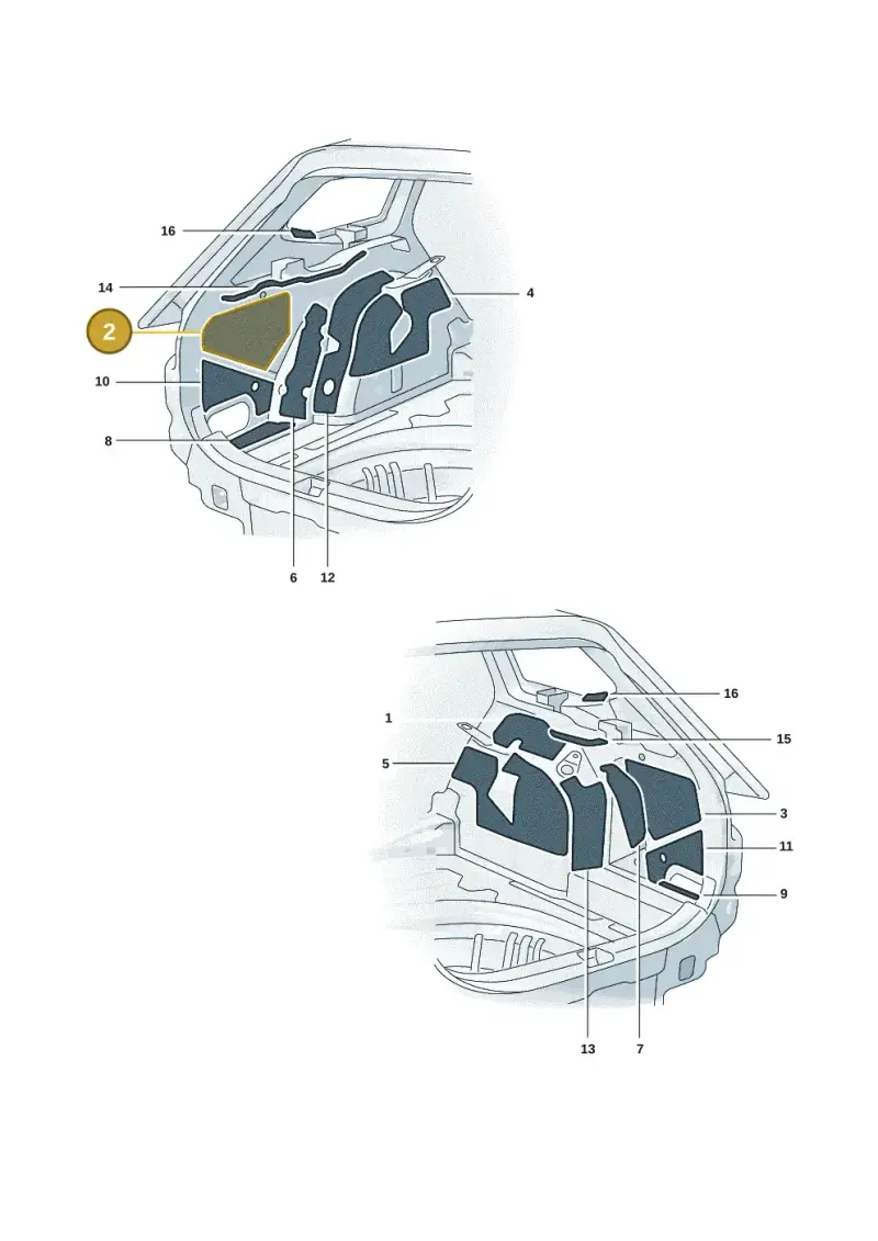 3J0863819 — Skoda Superb Combi (2023-) diagram 3p0863200, position 2