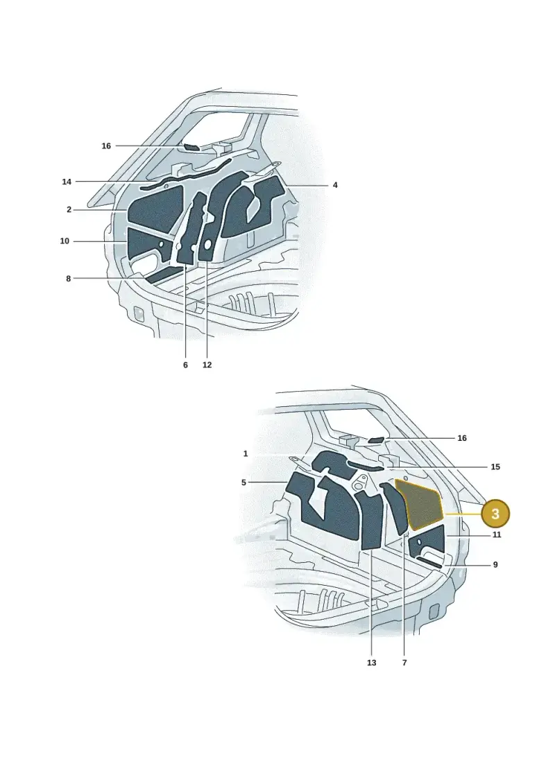 3J0863820 — Skoda Superb Combi (2023-) diagram 3p0863200, position 3