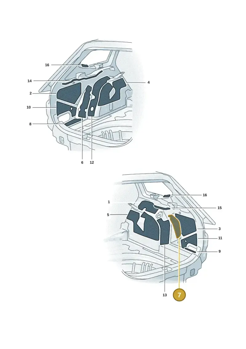 3J0863896 — Skoda Superb Combi (2023-) diagram 3p0863200, position 7