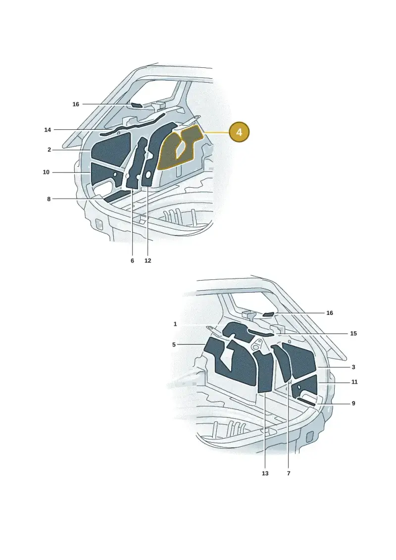 3J0863897 — Skoda Superb Combi (2023-) diagram 3p0863200, position 4