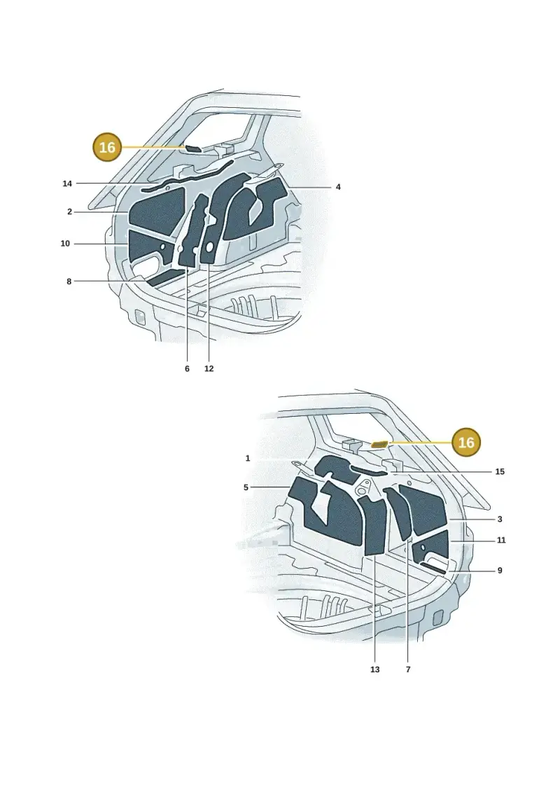 3J0864846 — Skoda Superb Combi (2023-) diagram 3p0863200, position 16