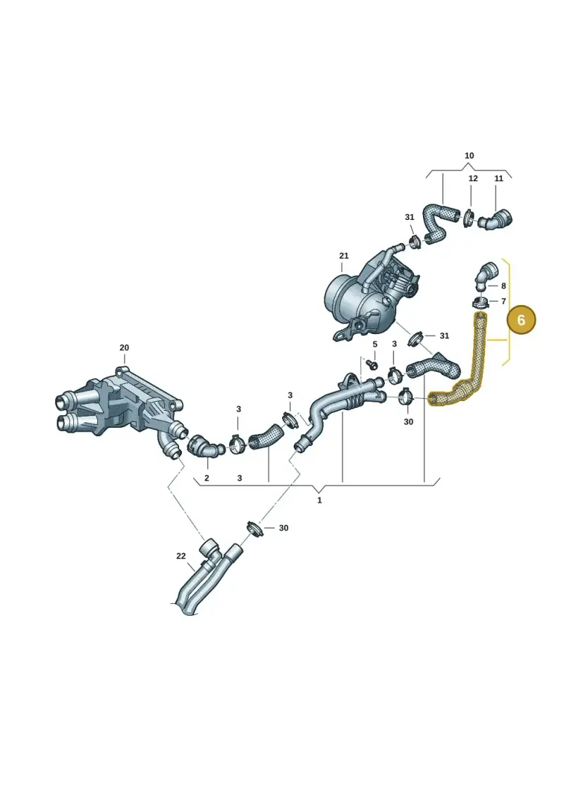 3Q0122073Q — Skoda Octavia (2019-2024) diagram 793121115, position 6