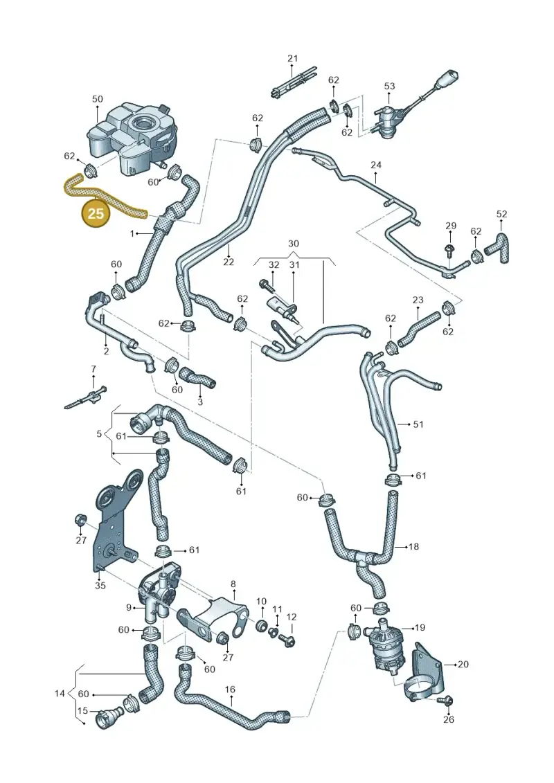 3Q0122447K — Skoda Kodiaq (2016-2024) diagram 884000040, position 25