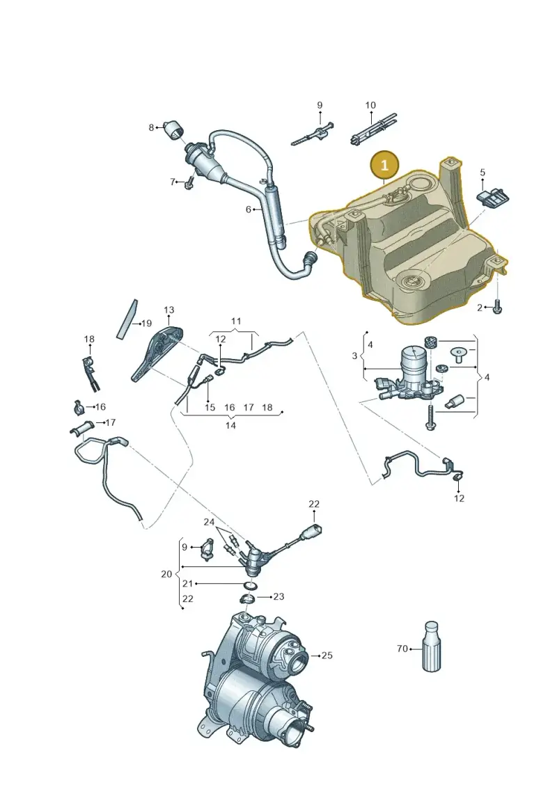 3Q0131877G — Skoda Superb Combi (2015-2024) diagram 793253560, position 1