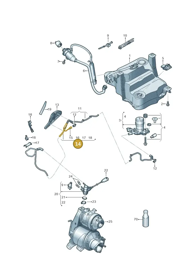 3Q0131984AC — Skoda Superb Combi (2015-2024) diagram 793253560, position 14