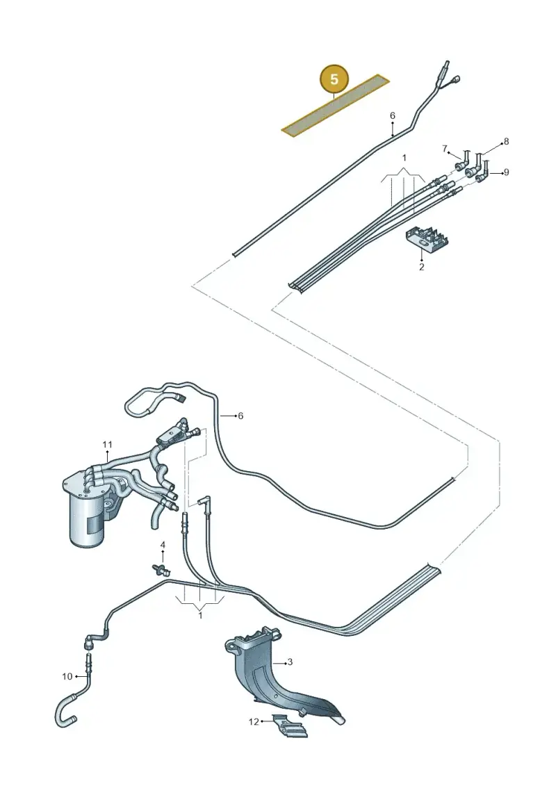 3Q0201738 — Skoda Superb Combi (2015-2024) diagram 793201250, position 5