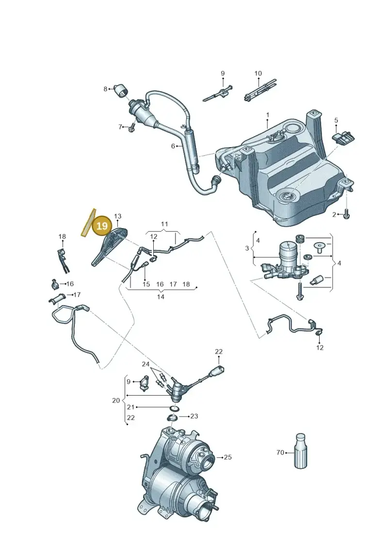 3Q0201738 — Skoda Superb Combi (2015-2024) diagram 793253560, position 19