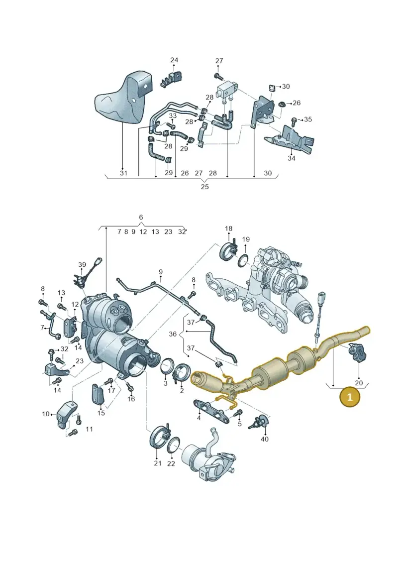 3Q0254301EX — Skoda Octavia (2019-2024) diagram 793253054, position 1