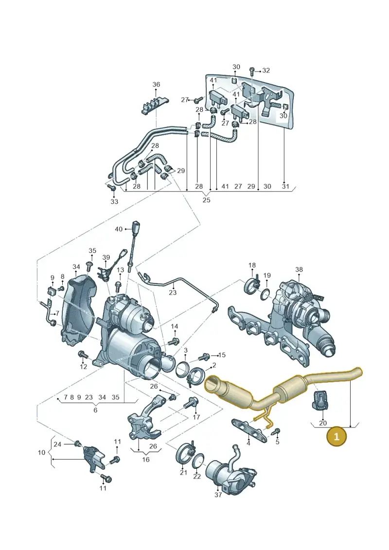 3Q0254502X — Skoda Superb Combi (2015-2024) diagram 863253400, position 1