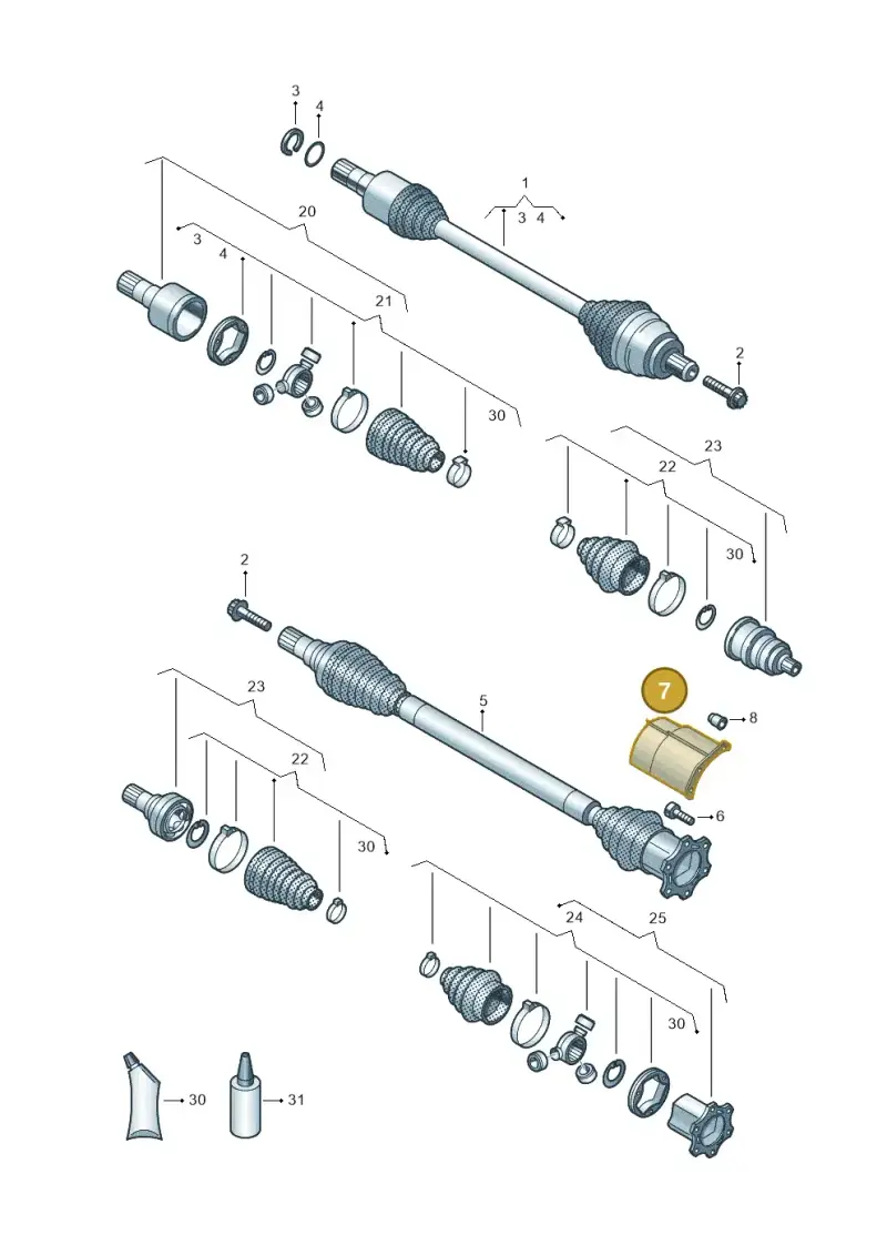 3Q0407720C — Skoda Kodiaq (2024-) diagram 827407390, position 7