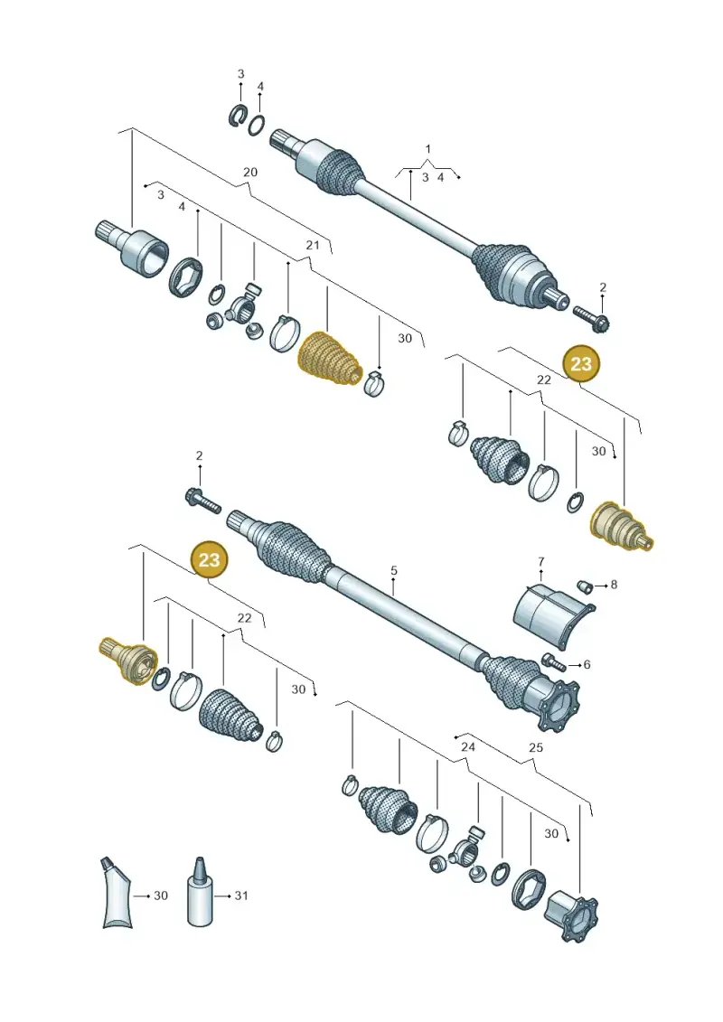 3Q0498099E — Skoda Kodiaq (2024-) diagram 827407390, position 23
