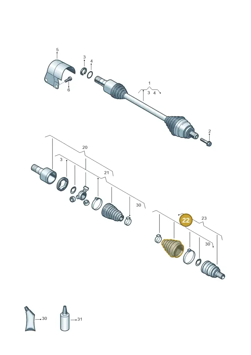 3Q0498203A — Skoda Kodiaq (2024-) diagram 884407600, position 22