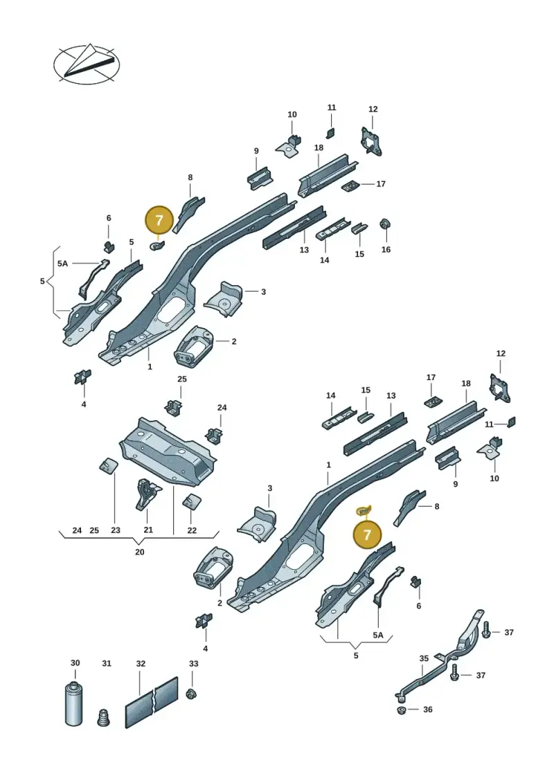 3Q0803458 — Skoda Superb Combi (2023-) diagram 3p0803420, position 7
