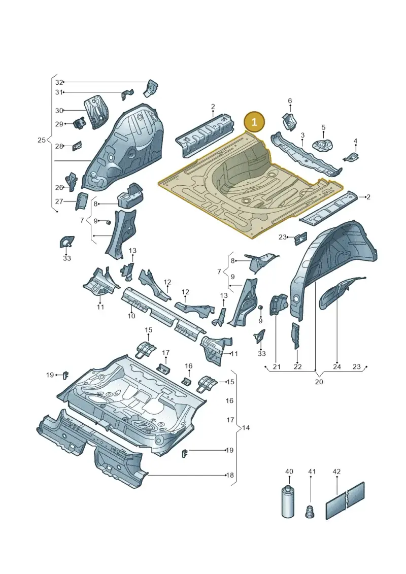 3Q0813116A — Skoda Superb Combi (2023-) diagram 3p0803300, position 1