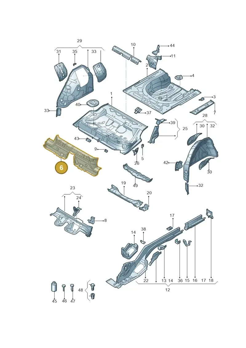 3Q0813147 — Skoda Superb NF (2015-2023) diagram 881803200, position 6