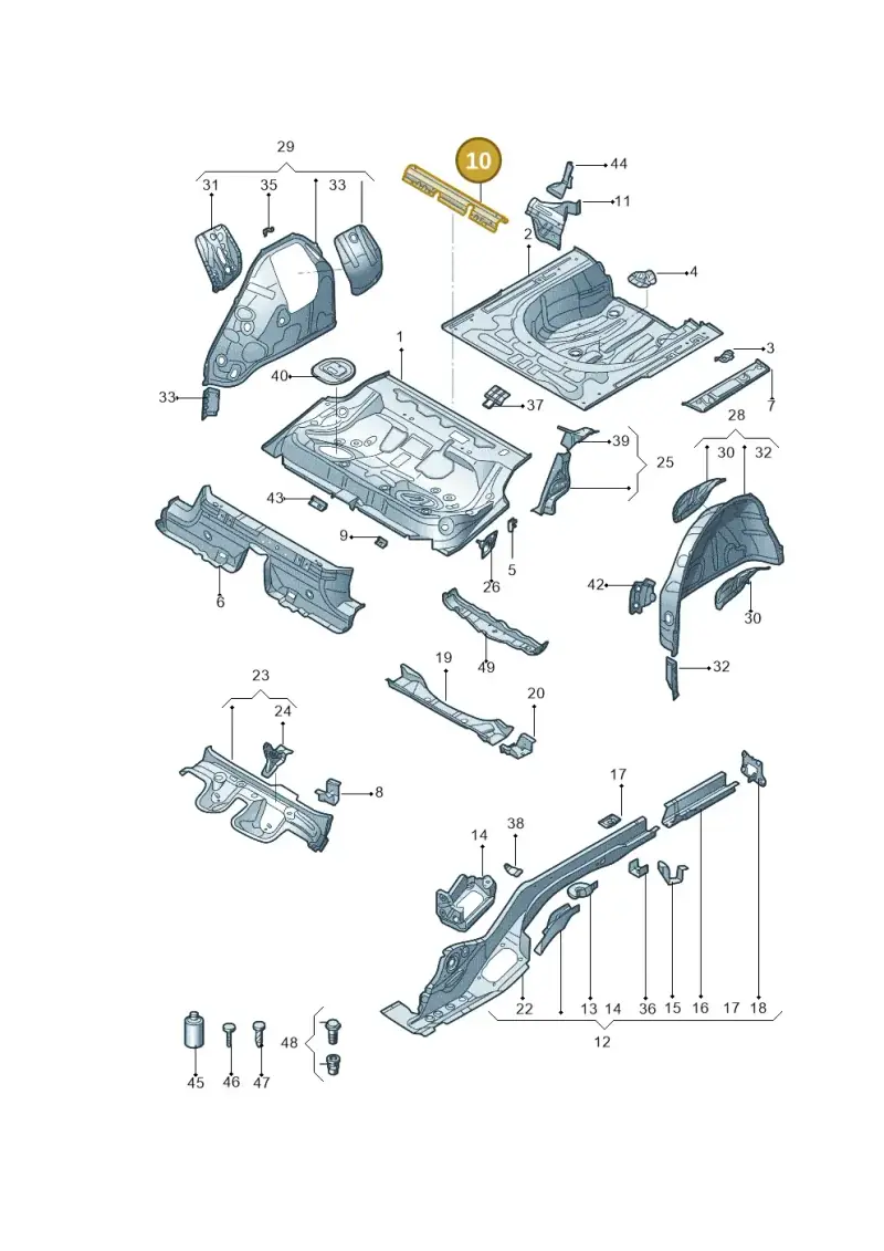 3Q0814153 — Skoda Superb NF (2015-2023) diagram 881803200, position 10