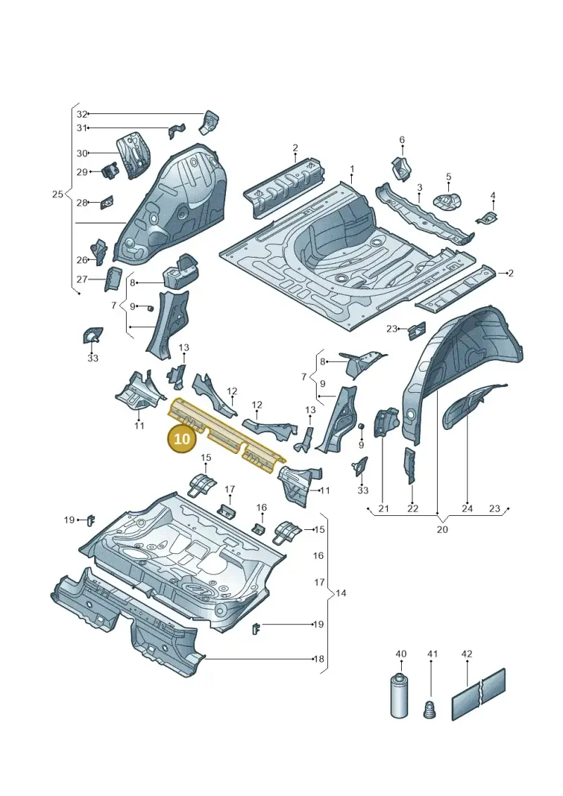 3Q0814153A — Skoda Superb Combi (2023-) diagram 3p0803300, position 10