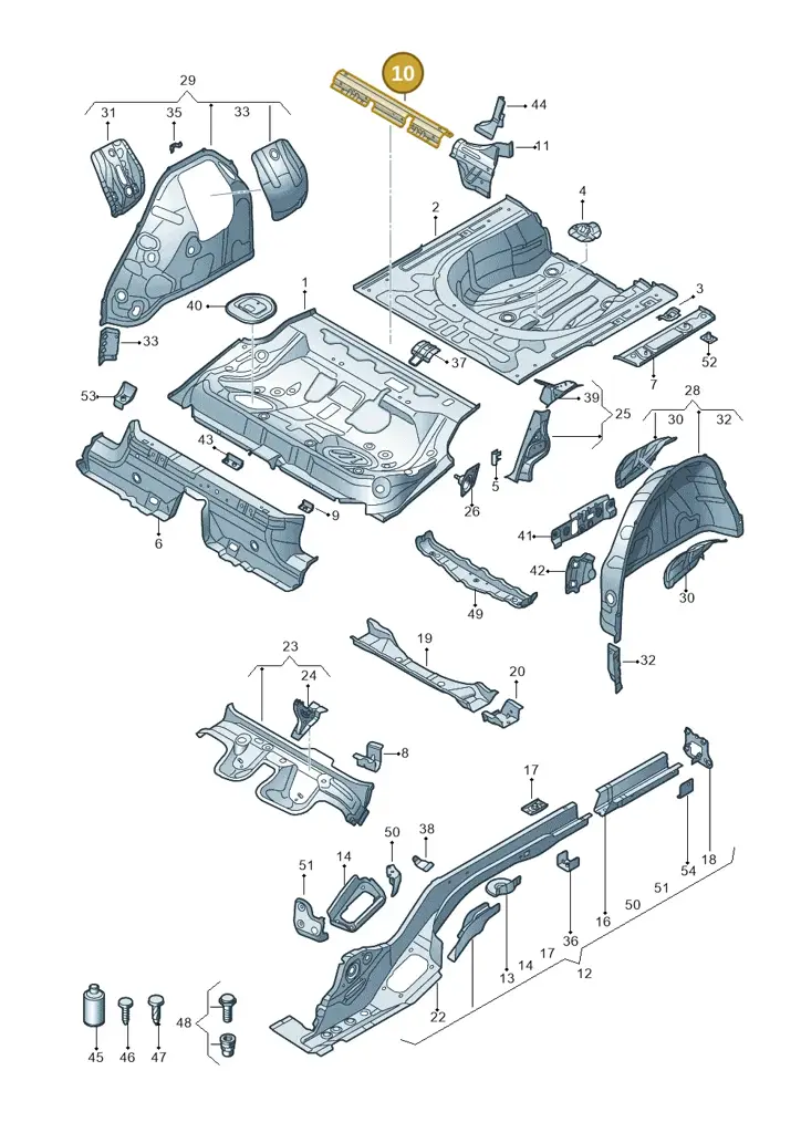 3Q0814153 — Skoda Superb Combi (2015-2024) diagram 793803200, position 10