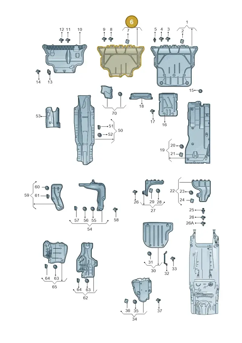 3Q0825236D — Skoda Octavia (2019-2024) diagram 585825110, position 6