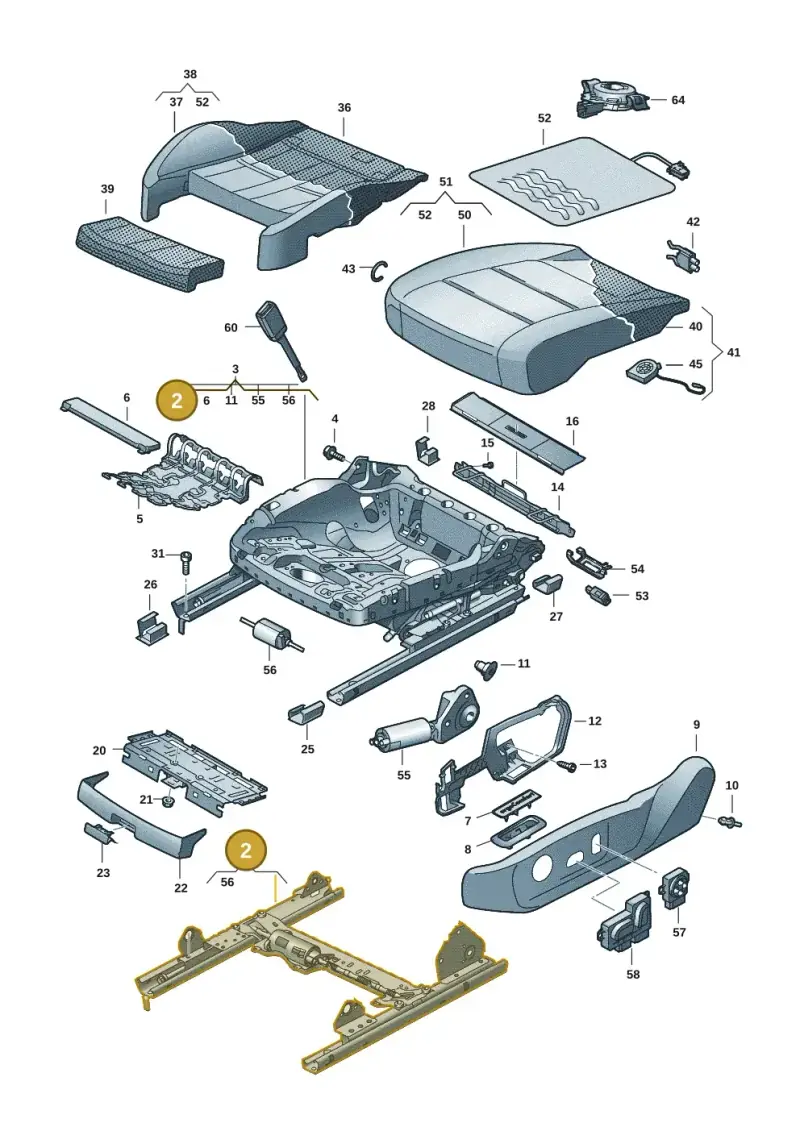 3Q0881184A — Skoda Superb Combi (2023-) diagram 3j0881100, position 2